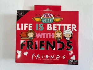 Friends Central Perk 3 Women's Crews Shoe Size 4-10 Socks - Picture 1 of 5