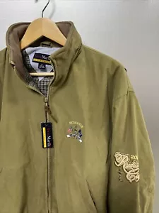 VTG 2004 Ryder Cup Oakland Hills Jacket Men’s Medium Brown Full Zip - New - Picture 1 of 18
