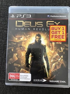 Deus Ex Human Revolution Playstation 3 PS3 Eidos PAL Game Complete With Manual - Image 1 of 3