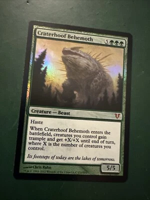 MTG - Craterhoof Behemoth - FOIL - Avacyn Restored - NM/MT - Brandy New! - Image 1 of 2