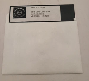 Apple II Z80 Soft Card 56k System Disk CP/M 2.20 Boot Disk New Disk - Picture 1 of 2