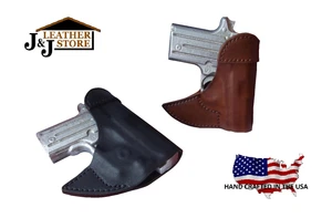 J&J SIG SAUER P938 W/ CRIMSON TRACE LASER FORMED FRONT POCKET LEATHER HOLSTER - Picture 1 of 8