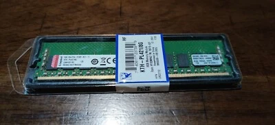 KINGSTON ECC RAM Memory KTH-PL421/8G 8GB DDR4-2133MHz NEW - Image 1 of 3