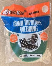 NOS Vintage Do It Yourself FROST KING Lawn Chair WEBBING 150 ft. GREEN 