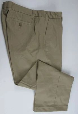 LANDS END Khaki School Uniform Plain Chino Pants Womens 10 INSEAM 26" NEW - Image 1 of 4