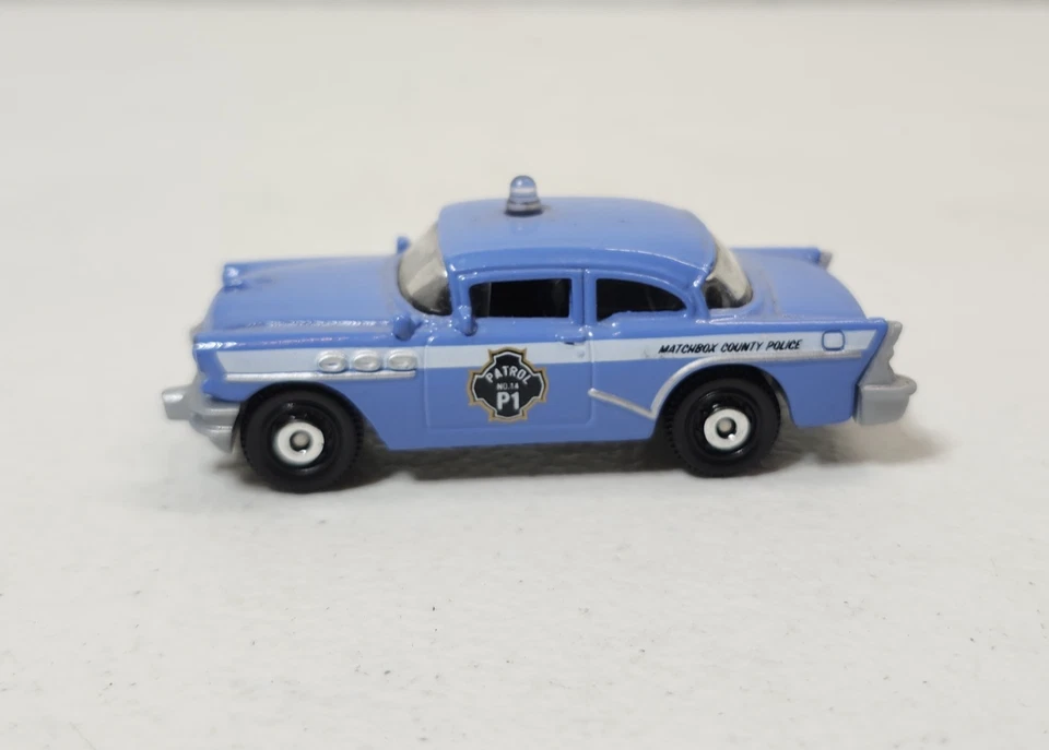 2014 Matchbox MBX Heroic Rescue '56 Buick Century Police Car #76 Loose - Image 1 of 4