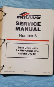 Mercruiser No 6 Stern Drive Units R, MR, Alpha One, Alpha One SS Service Manual - Picture 1 of 23