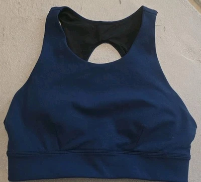 SUJETADOR DEPORTIVO ZELLA AZUL/NEGRO, TALLA MEDIANA.  Foto 1 de 4