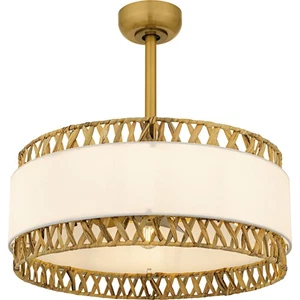 Quoizel KAT3124 Kate 12" 3 Blade Indoor Ceiling Fandelier - Gold - Picture 1 of 7