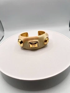 RARE Vintage Chanel Cuff Bracelet - Picture 1 of 8