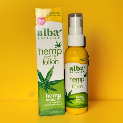 Nueva loción facial Alba Botanica cáñamo SPF 15 aceite de semilla de cáñamo 1,7 OZ ENVÍO GRATUITO 23 DE FEBRERO Foto 1 de 4