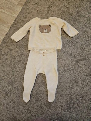 Baby Shirt Hose Set Größe 68 beige neuwertig - Bild 1 von 3