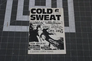 Cold Sweat #6 Horror Zine 1989 UK German Censorship Zine Madness Video Nasties - Picture 1 of 6