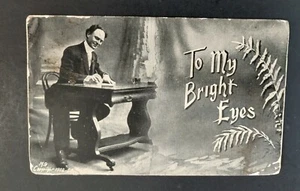 c1908-10 To My Bright Eyes Post Card Greeting Anglo Life Series M9 Copyright190B - Picture 1 of 3