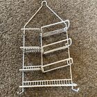 Pre-Owned 21 In Long Hanging Bath/Tub Caddy/7 Area Storage Unit/metal/White/Soap