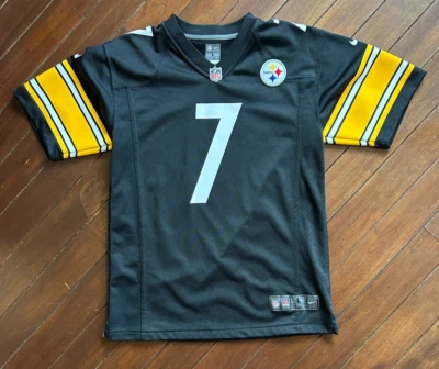 Camiseta deportiva local Nike On Field Steelers Roethlisberger, juvenil L Foto 1 de 4
