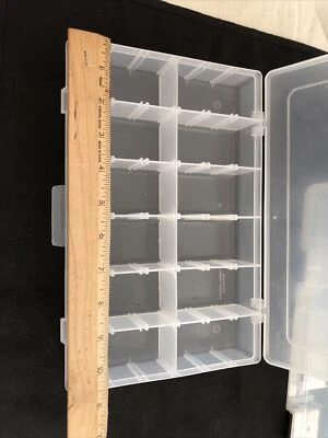 New Flambeau Fisherman Series Tackle Box Storage w/Latch Organizer Stowaway, EXC - Image 1 of 4