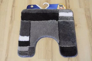Alfombra de baño pequeña nube Padua 901 antracita 50x50 cm soporte inodoro - Imagen 1 de 1