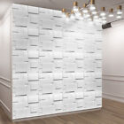 12pcs 3d Wall Panels Pvc Plastic Ceiling Decor Wallpaper Tiles Cladding 50cm