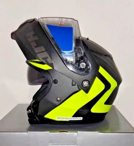 HJC c91 Nepos Modular Snowmobile Helmet Hi-Viz XS S M L XL 2XL 3XL 4XL 5XL BK - Picture 1 of 10