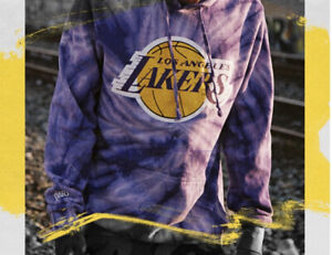 RARE Young & Reckless Los Angeles Lakers Tie Dye Hoody NWT🏷️ Sweatshirt Vintage