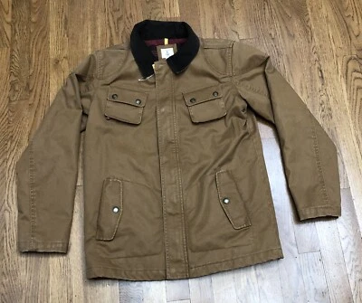 Abrigo Chaqueta Lands End Niños Arcilla Tostada Forrada de Vellón/Edredón 14-16 Nuevo Foto 1 de 4