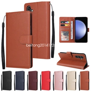 Flip Leather Wallet Case Stand Cover For iPhone Xiaomi Redmi Note 11 10 Poco X3 - Picture 1 of 18