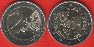 Finland 2 euro 2016 "Georg Henrik von Wright" BiMetallic UNC - Picture 1 of 1