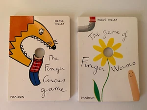 HERVE TULLET Finger Childrens Board Books Circus Game Worms - Picture 1 of 21