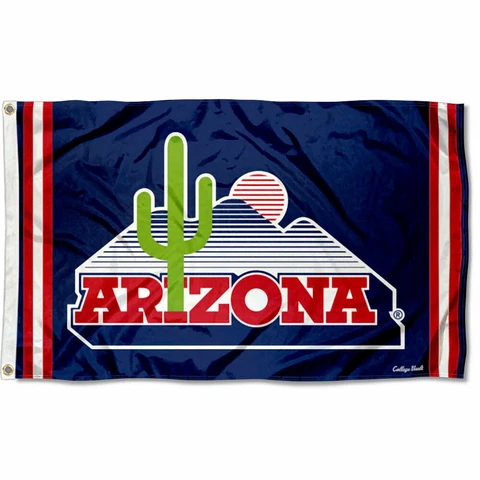 Arizona Wildcats Vintage Retro Throwback Large Outdoor Flag Cover