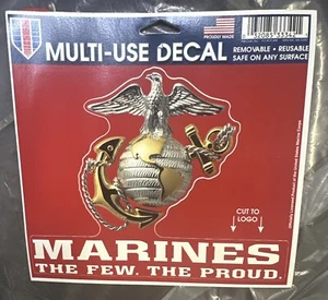 United States Marines Multi-Use Decal 5" X 6" Cut To Logo - Picture 1 of 1
