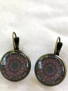 Mandala Earrings - Yoga Bohemian - Picture 1 of 4