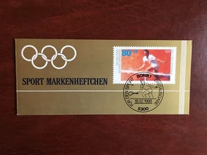 GERMANY 1988 MNH BOOKLET FUR DEN SPORT OLYMPIC GAMES TENNIS - Picture 1 of 4