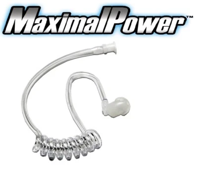 MaximalPower Clear Twist On Replacement Acoustic Tube for Two-Way Radio Headsets - Image 1 of 4