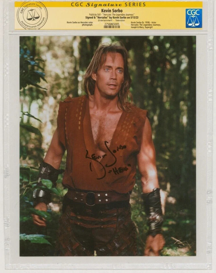 Kevin Sorbo SIGNED CGC SS Hercules The Legendary Journeys Photo / Greek Myths - Image 1 of 1