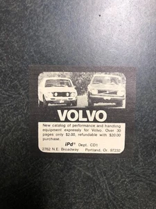 Old School Volvo Cool! Vintage IPD Ad! Volvo Memorabilia! - Picture 1 of 1