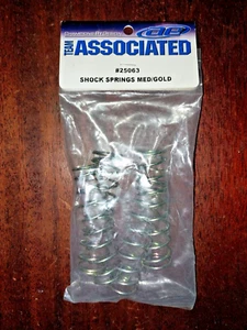 Team Associated RC # 25063 Shock Springs Med/Gold 4 pack - Picture 1 of 2