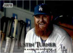 2019 Stadium Club #114 Justin Turner Los Angeles Dodgers Baseball Card - Picture 1 of 2