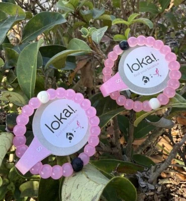 "Juego de 2 pulseras Lokai rosa pequeñas 6""" Foto 1 de 4