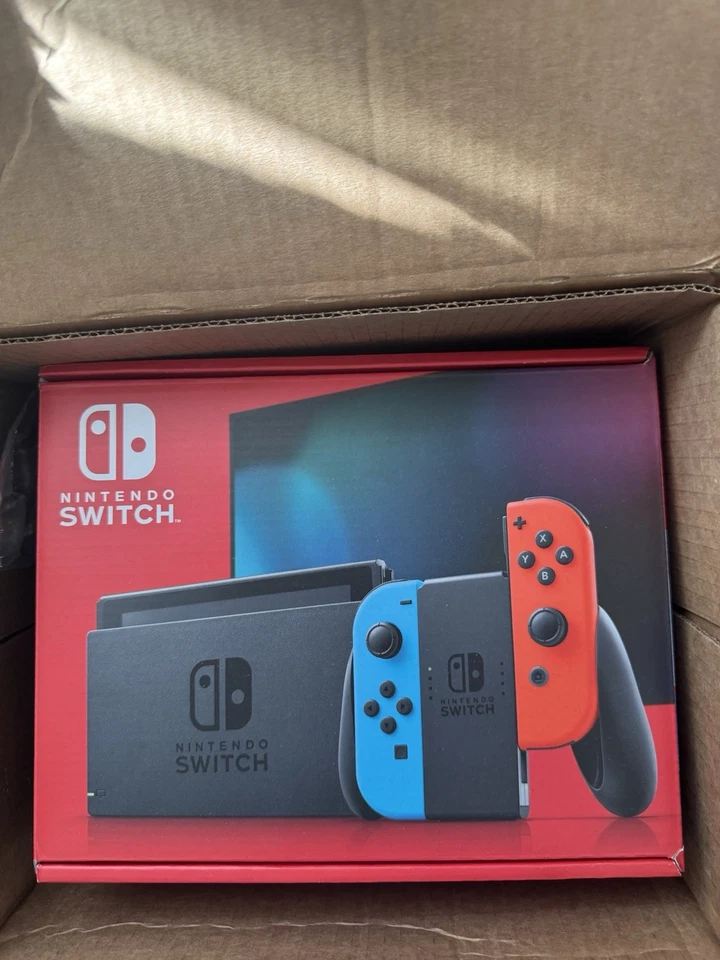 Nintendo Switch 32GB Handheld Console - Neon Red/Neon Blue Brand New - Image 1 of 1