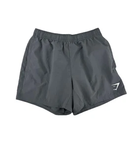 Pantalones Cortos Gymshark Pequeños Hombres LLEGADA 5" Activos Tirar On Cordón Gris B43v - Imagen 1 de 10