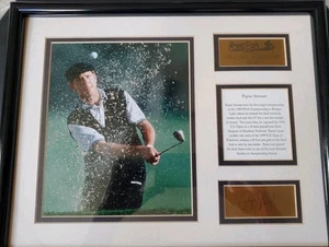 Framed picture plaque of Payne Stewart golfer autographed signed u.s. open  - Picture 1 of 6