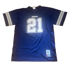 Dallas Cowboys Auténtico Ezekiel Elliott #21 - Juvenil XL - Camiseta de Juego - Azul Marino - Imagen 1 de 6