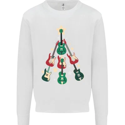 Divertido Suéter De Navidad Con Guitarra Árbol Rock Música Para Hombres - Imagen 1 de 4