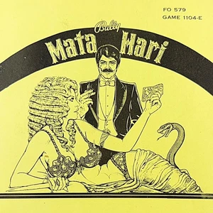 Bally Mata Hari Pinball Machine Game Manual AND Schematics ORIGINAL - Picture 1 of 4