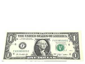 U.S. 2009, $1.00 FEDERAL RESERVE NOTE, Almost UNC, S/N F 63385005 E (#523) - Picture 1 of 2