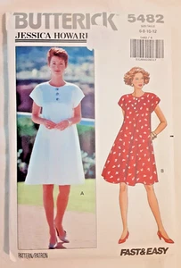 Vintage OOP Butterick Pattern 5482 Misses' Dress Sewing Craft Project (H) - Picture 1 of 2