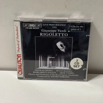 Giuseppe Verdi Live Rigoletto Mono vinyl 2 LP Gedda Hasslo Sixten Ehrling - Image 1 of 4