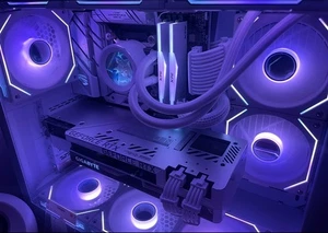SAMA XW240 White Customisable IPS LCD Screen AIO CPU Liquid Cooler Radiator - Picture 1 of 10