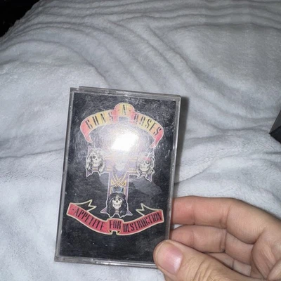 Guns N Roses - Appetite For Destruction CASSETTE TAPE 80s US issue ac/dc slash - Image 1 of 2